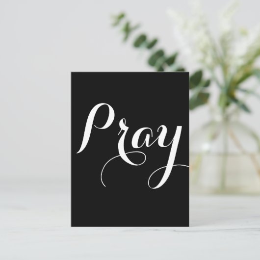 PRAY-scriptletters | Briefkaart (Staand voorkant)