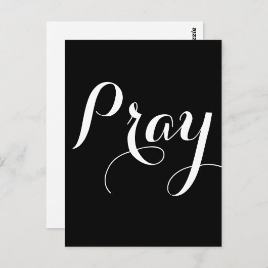  PRAY-scriptletters | Briefkaart (Voorkant / Achterkant)