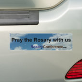 Pray the Rosary Bumpersticker (Op auto)