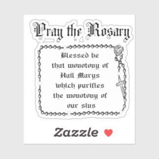 Pray the Rosary Josemaria Escriva katholieke prijs Sticker