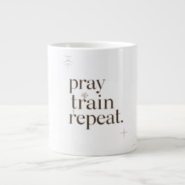 Pray Train Repeat Mok – Christelijke Fitness Motiv
