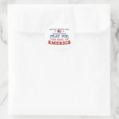 PRAY VOOR AMERIKA RONDE STICKER (Tas)