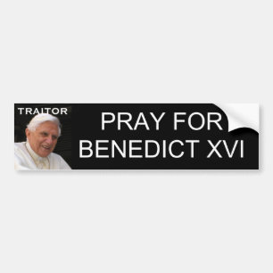 PRAY VOOR BENEDICT XVI BUMPERSTICKER