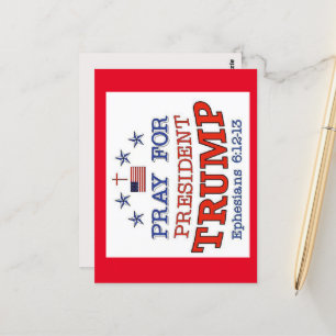 PRAY VOOR PRES. TRUMP Post Kaart