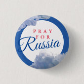 PRAY VOOR RUSLAND RONDE BUTTON 3,2 CM (Voorkant)