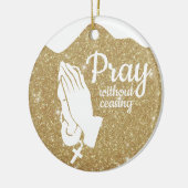 Pray without ceasing Matthew 6:10 Prayer ⛪️ 🎄 Keramisch Ornament (Links)