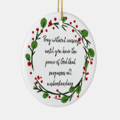 Pray zonder Inspirerend scripts stop te zetten Keramisch Ornament (Rechts)