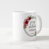 Pray zonder stopzetting extra grote beker (Voorkant rechts)