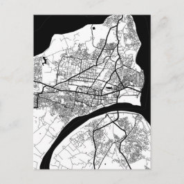 Prayagraj Uttar Pradesh City Map Briefkaart