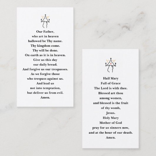 Praycard Visitekaartje (Voorkant / Achterkant)