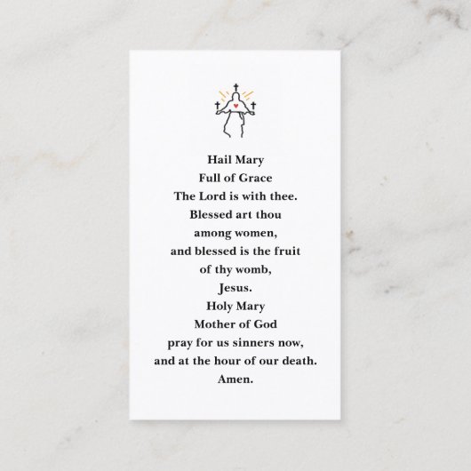 Praycard Visitekaartje (Achterkant)