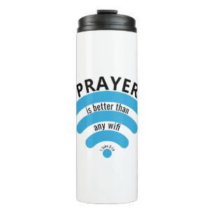PRAYER BETER DAN WIFI Motivatie Thermosbeker