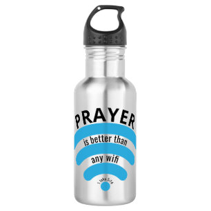 PRAYER BETER DAN WIFI Motivatie Waterfles