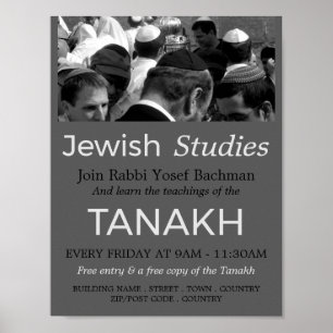 Prayer bij Synagogue, jodendom, joodse studies Poster