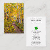 Prayer Blessing Memorial Card Visitekaartje (Voorkant / Achterkant)