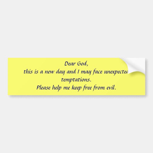Prayer Bumpersticker (Voorkant)