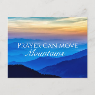 Prayer Can Move Mountains Spirituele Natuur Sunris Briefkaart