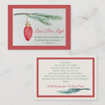 Prayer Card - Personalize - Season of Joy