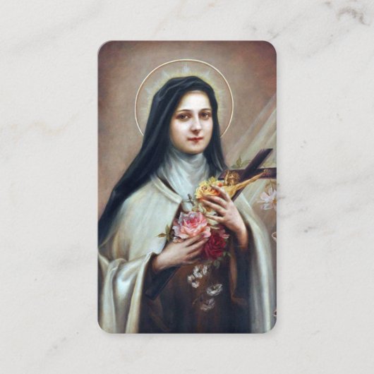 Prayer Cards | Spaans St. Therese Visitekaartje (Voorkant)