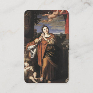 Prayer Cards St. Agnes van Rome 1 Visitekaartje