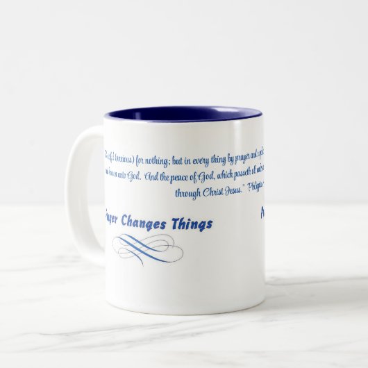 PRAYER change les choses Café Mug (Devant gauche)