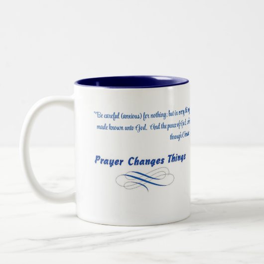 PRAYER change les choses Café Mug (Gauche)