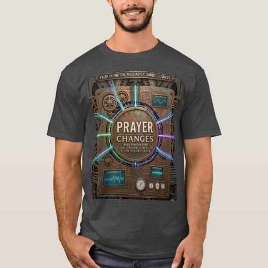 Prayer Changes – Stoomtech Controlepaneel T-Shirt (Voorkant)