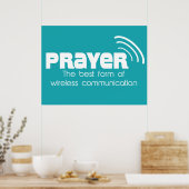 Prayer de beste vorm van communicatie-Poster Poster (Keuken)