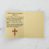 Prayer de seigneur dans la carte de voeux vierge (Intérieur)