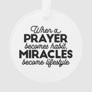 Prayer en Miracles Ornament