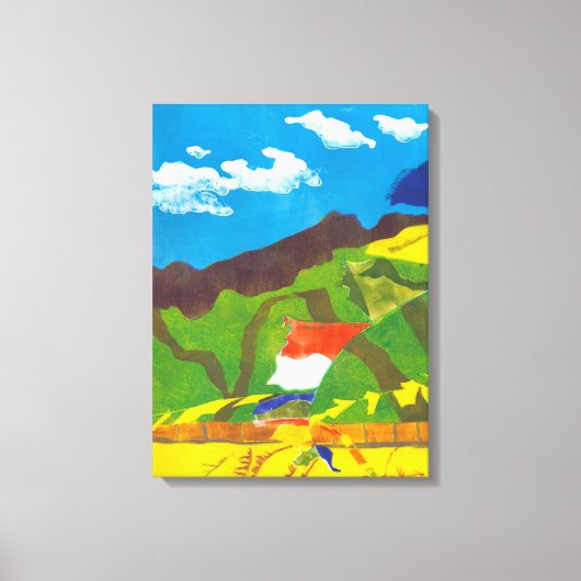 Prayer Flags Canvas Afdruk (Voorkant)