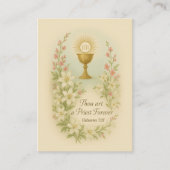 Prayer for Priests by St. Therese Holy Card Visitekaartje (Voorkant)