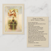 Prayer for Priests by St. Therese Holy Card Visitekaartje (Voorkant / Achterkant)