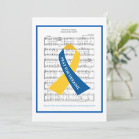 Prayer for Ukraine Hymn Sheet Music Flat Greeting