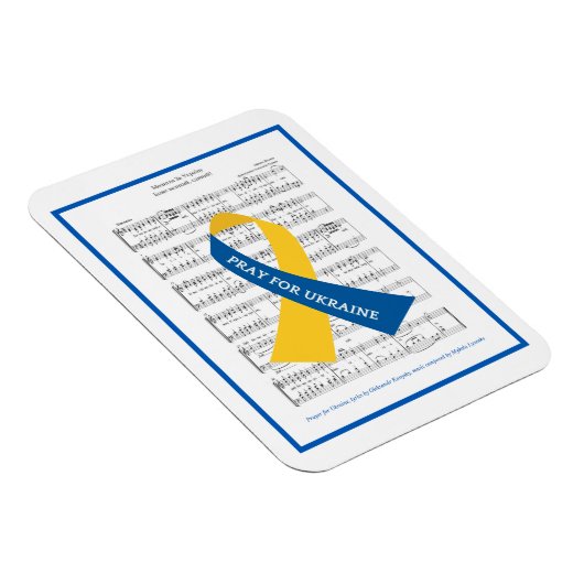Prayer for Ukraine Hymn Sheet Music Magneet (Rechterzijde)
