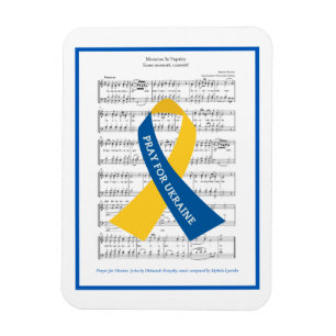 Prayer for Ukraine Hymn Sheet Music Magneet