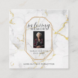 Prayer in memory of loved one Card Contactkaartje