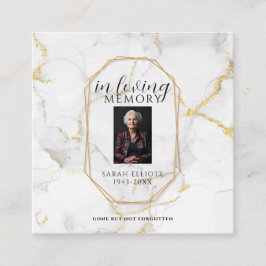 Prayer in memory of loved one Card Contactkaartje