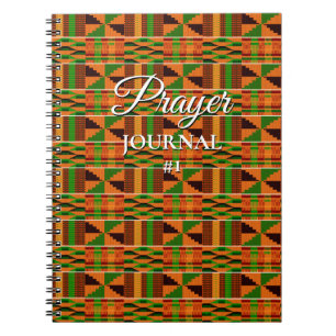 Prayer Journal African Kente K47 Spiral Notitieboe Notitieboek