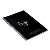 Prayer Journal Black White Notitieboek (Rechterzijde)