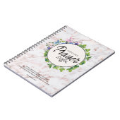 Prayer Journal Pink Floral Marble (Côté gauche)