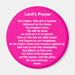Prayer Magnet - rose de seigneur