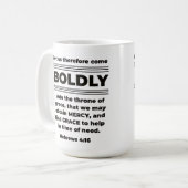 Prayer Mug Bible Verse Hébreu 4:16 KJV (Devant gauche)