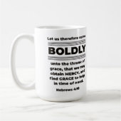 Prayer Mug Bible Verse Hébreu 4:16 KJV (Gauche)