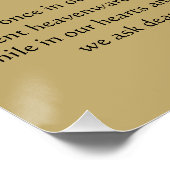 Prayer naar Saint Cecilia Perfect Poster (Hoek)