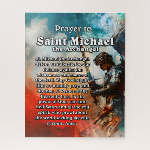 Prayer naar Saint Michael the Archangel Legpuzzel