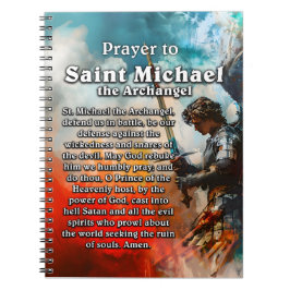 Prayer naar Saint Michael the Archangel Notitieboek