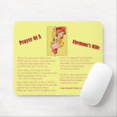 "Prayer of a Fireman's Wife" Mousepad Muismat (Met muis)
