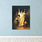 Prayer of Moses, fijn kunstschilderij, Canvas Afdruk (Insitu (Houten vloer))