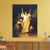 Prayer of Moses, fijn kunstschilderij, Canvas Afdruk (Insitu (Woonkamer))